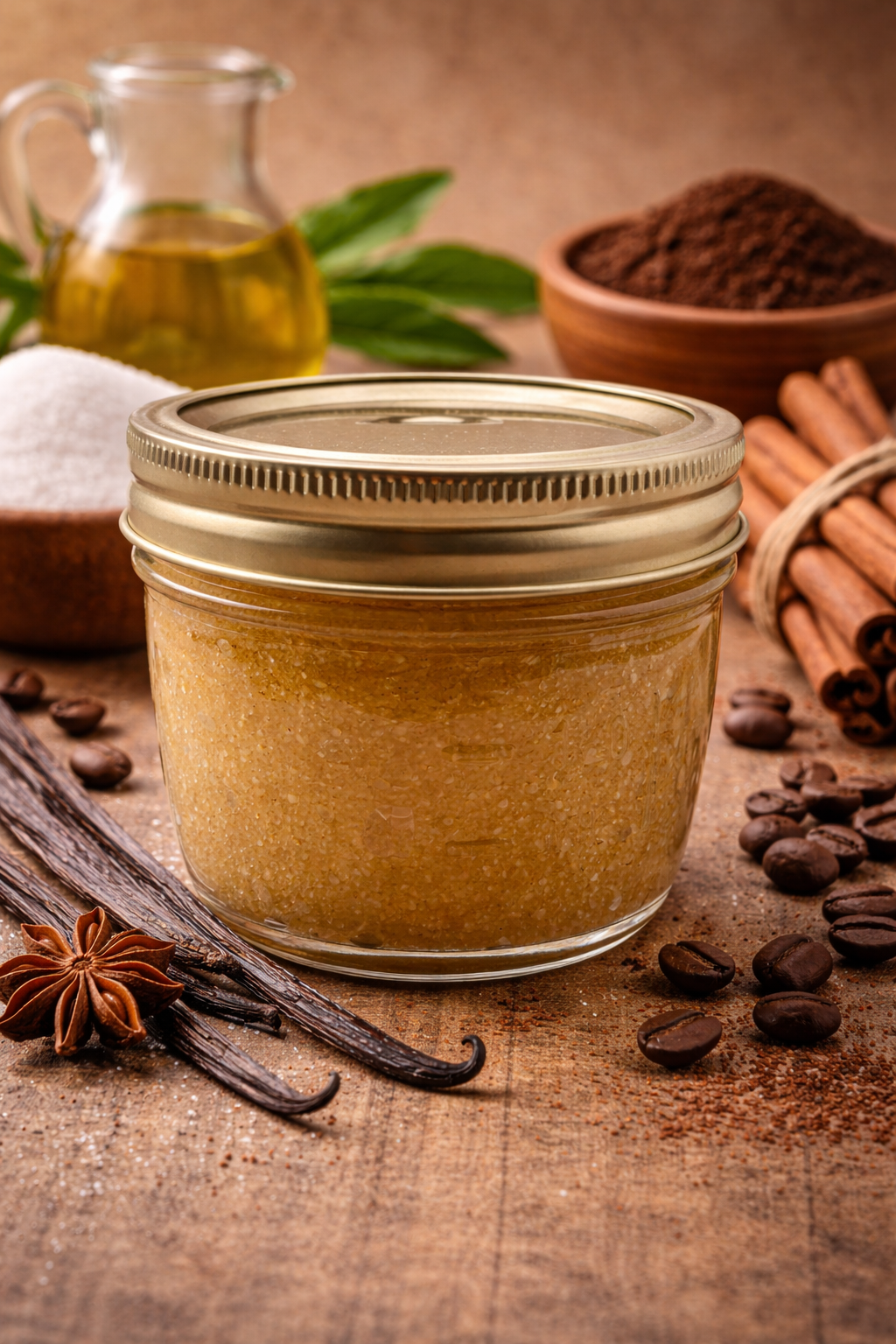 Cinnamon Vanilla Coffee Sugar Scrub